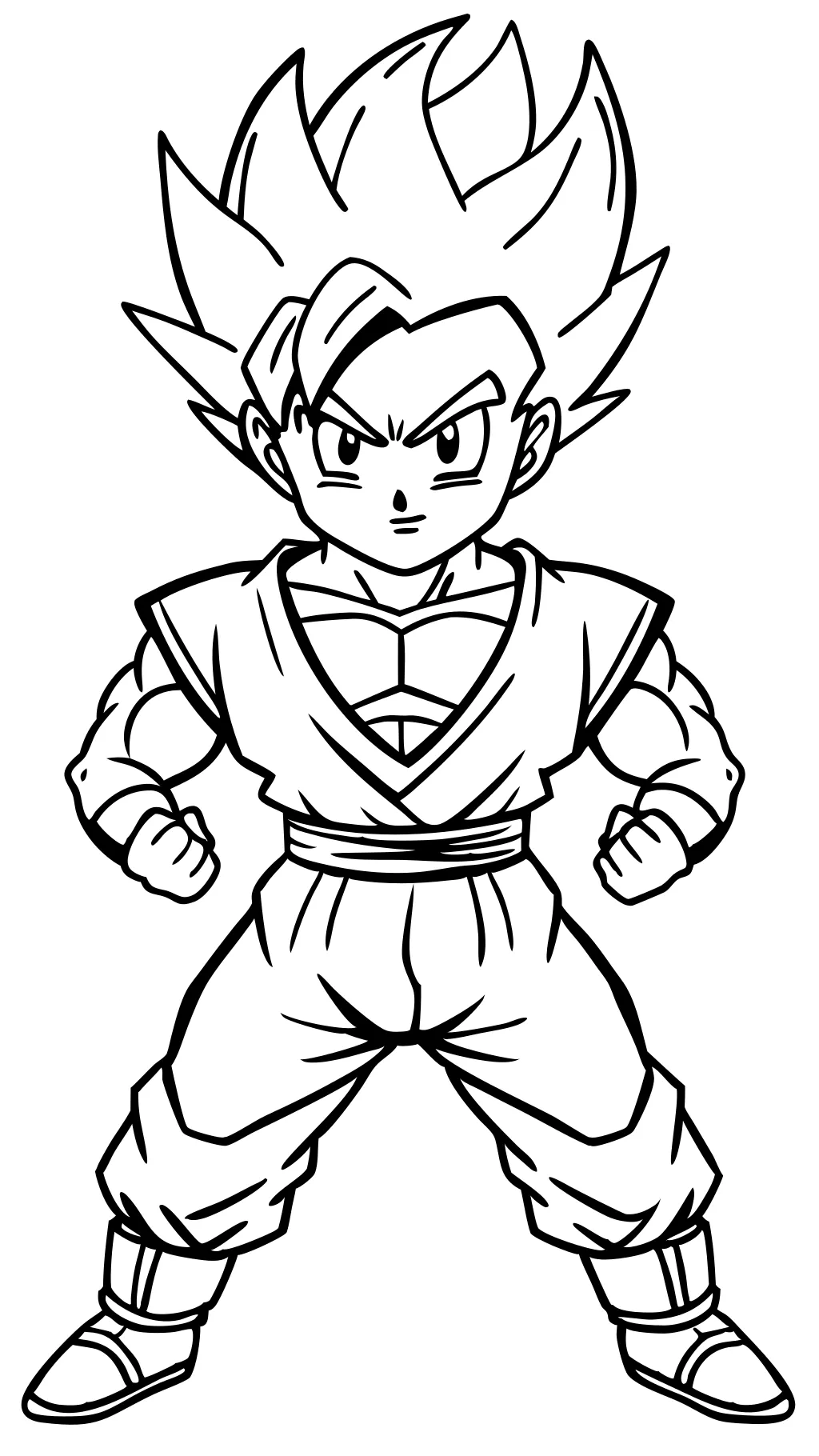 gohan coloring pages